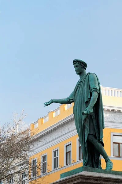 Odessa Ukrayna Daki Richelieu Anıtı — Stok fotoğraf