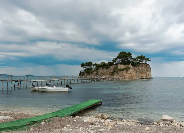 Agios Sostis Mała Wysepka Niedaleko Laganas Wyspie Zakynthos Grecji — Zdjęcie stockowe