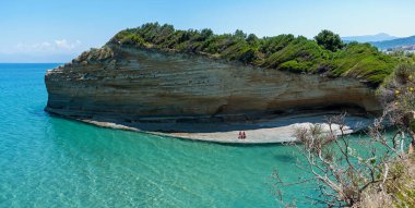 Yunanistan 'ın Korfu adasındaki Kanal D' Amour ve Sidari manzarası