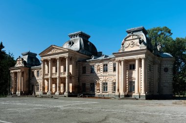 Ukrayna 'daki eski Badeni sarayının yan görüntüsü.