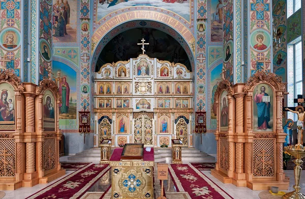 Interior Del Monasterio Krasnogorskiy All Saints Cerca Ciudad Svalyava Ucrania —  Fotos de Stock