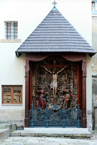 利沃夫乌克兰亚美尼亚大教堂的耶稣圣坛 — 图库照片