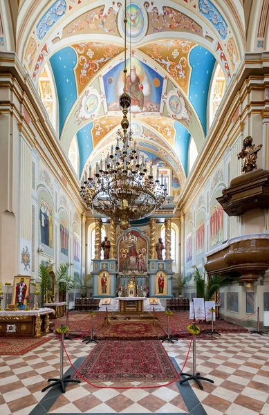 Interiör Josaphat Church Dominican Convent Zhovkva Stad Lviv Ukraina — Stockfoto