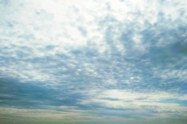 Ciel Couvert Nuages Cirrus Doux — Photo