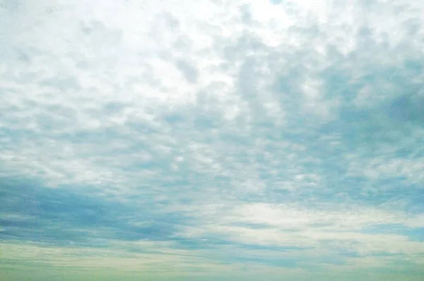 Cielo Cubierto Suaves Nubes Cirros — Foto de Stock