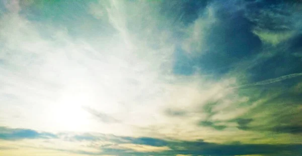 Sky Covered Soft Cirrus Clouds — Stock Photo, Image