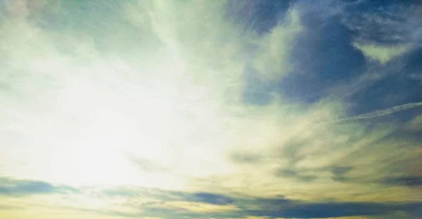 Cielo Cubierto Suaves Nubes Cirros — Foto de Stock