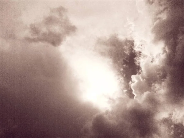 Sun Brightly Shining Cloud — Stock Photo, Image