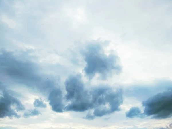 Ciel Couvert Magnifiques Nuages Laine — Photo