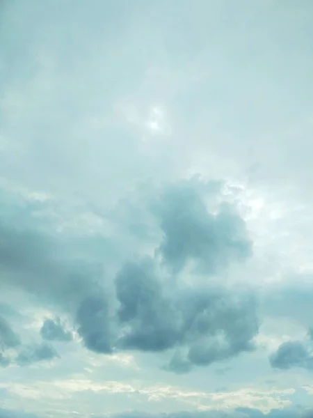 Natural Background Sky Covered Beautiful Clouds — Stock Photo, Image