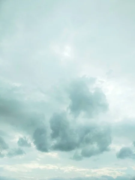 Naturlig Bakgrund Himmel Täckt Med Vackra Moln — Stockfoto