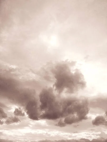 Natural Background Sky Covered Beautiful Clouds — Stock Photo, Image