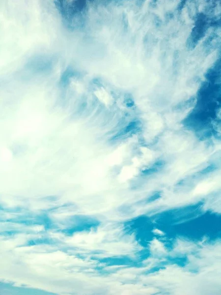 Nuvole Agrumi Che Coprono Cielo Blu Sfondo Naturale — Foto Stock