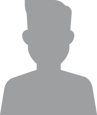 El çizimi, modern insan avatar profil ikonu (ya da portre ikonu). Kullanıcı düz avatar simgesi, işaret, profil erkek sembolü