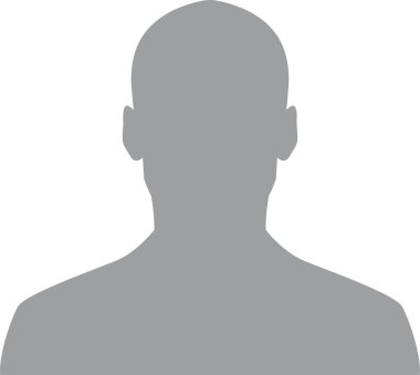 El çizimi, modern insan avatar profil ikonu (ya da portre ikonu). Kullanıcı düz avatar simgesi, işaret, profil erkek sembolü