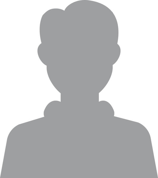 Hand drawn, modern, man avatar profile icon (or portrait icon). User flat avatar icon, sign, profile male symbol