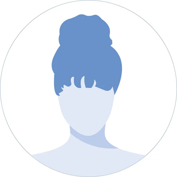 Handritad Modern Kvinna Avatar Profil Ikon Eller Porträtt Ikon Användaren — Stock vektor