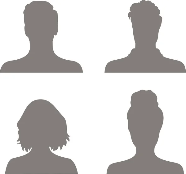 Ensemble Icônes Profil Avatar Dessinées Main Icône Portrait Compris Les — Image vectorielle