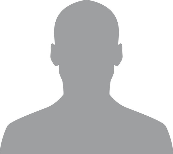 Hand drawn, modern, man avatar profile icon (or portrait icon). User flat avatar icon, sign, profile male symbol