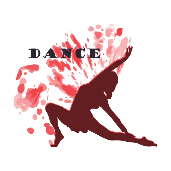 Logo Danse Vectoriel Design Symbole — Image vectorielle