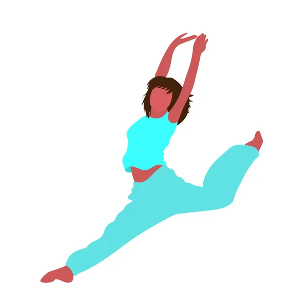 Dansande Tjejsamling Hip Hop Kvinnor Dansare Vektor Kontur Färgglada Skiss — Stock vektor
