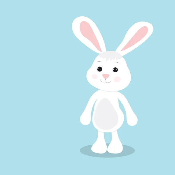 Joyeux Lapin Pâques Illustration Vectorielle Mignon Personnage Dessin Animé Lapin — Image vectorielle