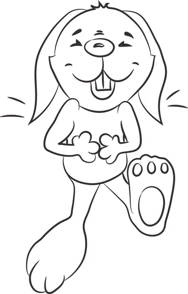 Happy Easter Bunny Vector Illustration 귀여운 캐릭터 — 스톡 벡터