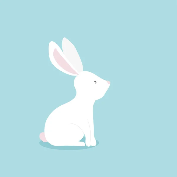 Feliz Pascua Conejito Vector Ilustración Lindo Conejo Personaje Dibujos Animados — Archivo Imágenes Vectoriales