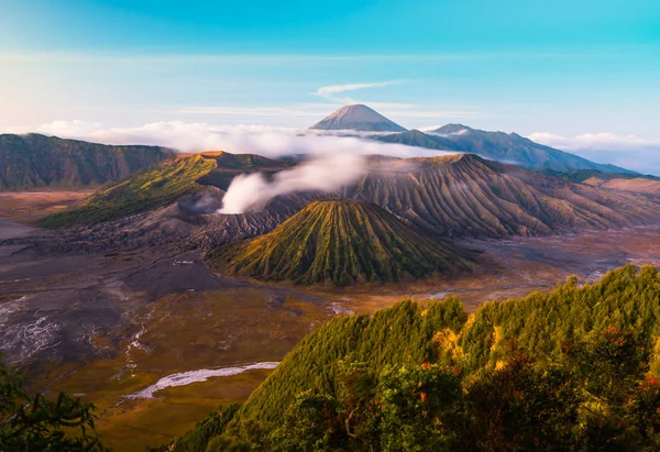 Aktiver Vulkan Mount Bromo Indonesien — Stockfoto