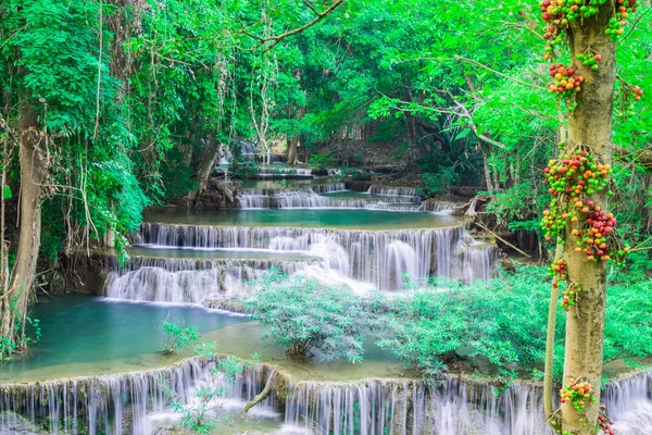 Красивый Водопад Huay Mae Камин Канджанабури Таиланд — стоковое фото