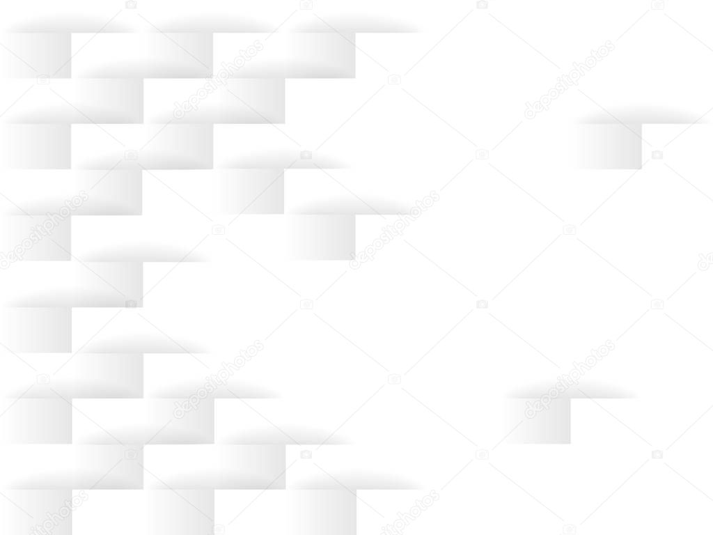 White geometric texure background, vector illustration