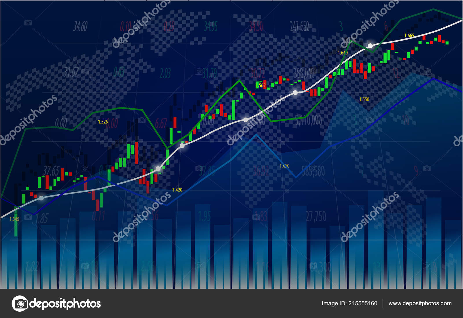 Stock Market Forex Trading Graph Indicator Graphic Design Financial - 