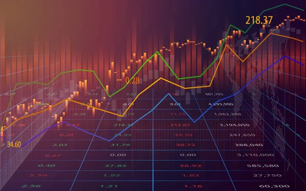 Svícen Akciového Trhu Nebo Forex Obchodování Perspektivě Grafického Designu Pro — Stockový vektor