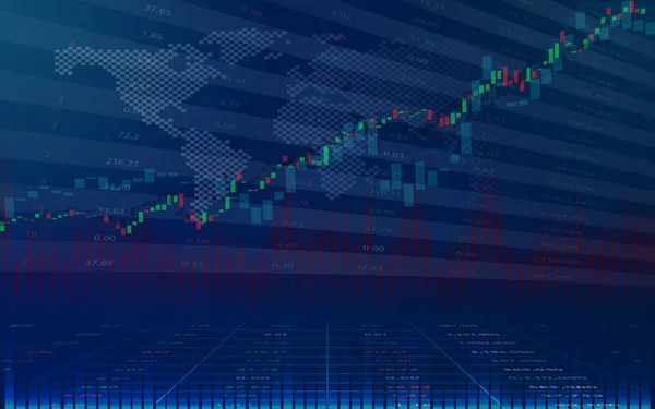 Świecznik Trading Wykres Giełdzie Projektowania Graficznego Dla Biznesowych Lub Finansowych — Wektor stockowy