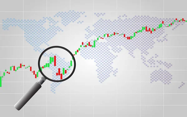 Analyse Des Börsenkurses Die Angebotspreise Oder Angebotspreise Herauszufinden Vektor Illustration — Stockvektor