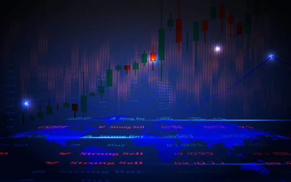 Forex Diagram Świecznik Handlowy Projekcie Graficznym Dla Koncepcji Inwestycji Finansowych — Wektor stockowy