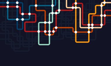 Devre çizgileri ve noktaları birleştir. Ağ teknolojisi ve Bağlantı kavramı. Yerel ağ düğümleri bağlantıları