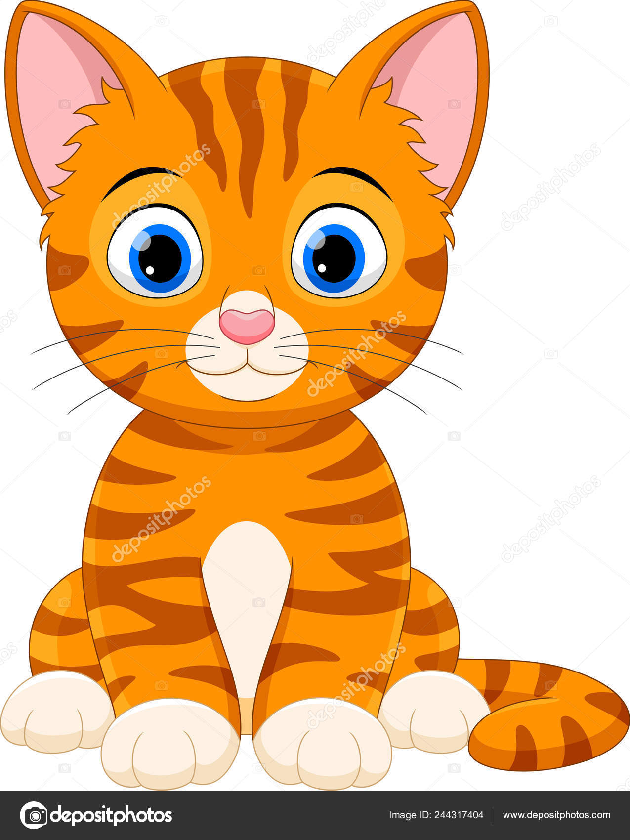 Conjunto de personagens de quadrinhos de gatos e gatinhos de desenhos  animados 20794338 Vetor no Vecteezy