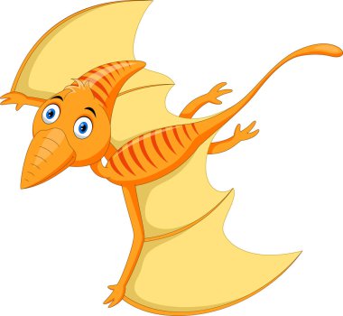 Şirin Pterodactyl çizgi film, uçuş 