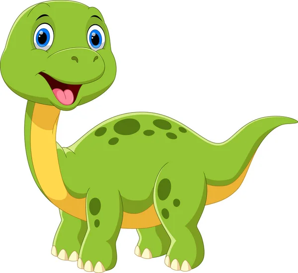 Cute Baby Brontosaurus Cartoon — Stock Vector