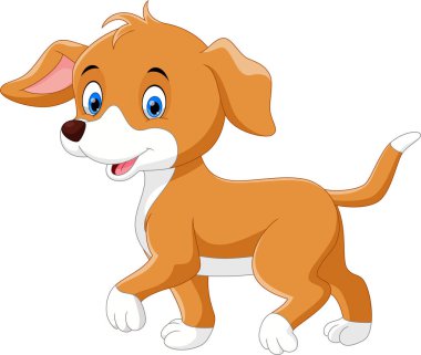 sevimli küçük köpek çizgi