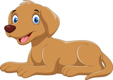 sevimli küçük köpek çizgi