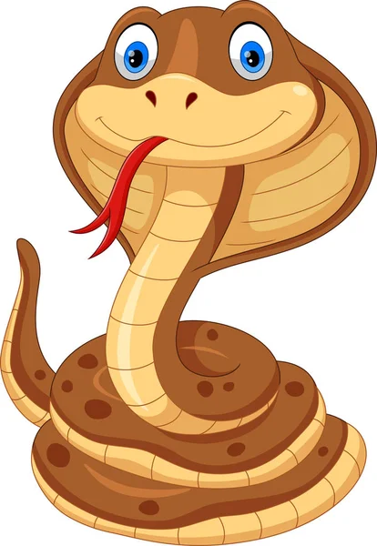 Mignon Bébé Serpent Dessin Animé — Image vectorielle