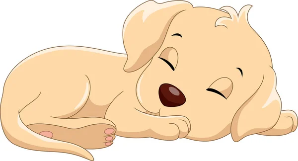 Cartoon Słodkie Śpiący Pies — Wektor stockowy