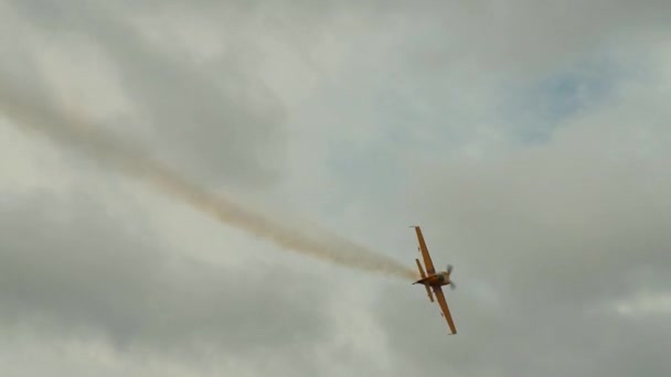 Dublör uçak performansı — Stok video