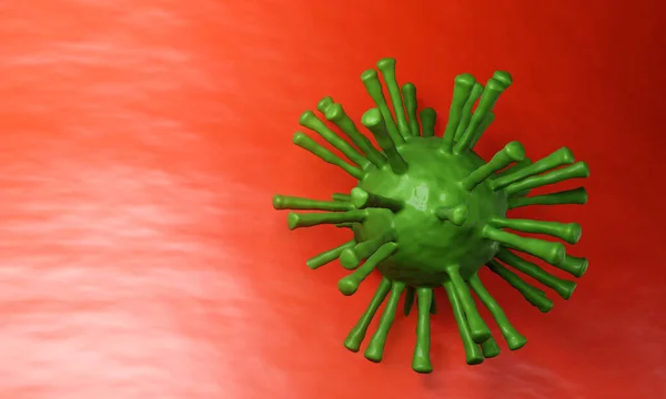 Corona Virüsü Hastalığı Covid Tıbbi Illüstrasyon Enfeksiyonu Patojen Solunum Gribi — Stok fotoğraf