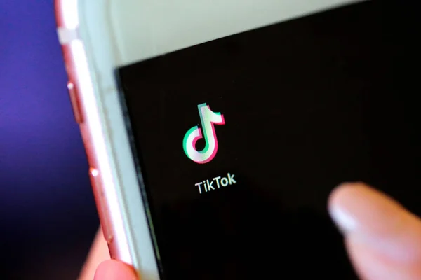 Nakhonratchasima Thailand May 2020 Tik Tok Application Information Icon Apple — Stock Photo, Image