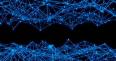 Teknoloji Ağı Arkaplan Kavramı. Dijital Veri Tüneli, Yapım ve Bağlantı Yolları. Dijital, İletişim ve Teknoloji Ağı Arkaplan 33d oluşturma.