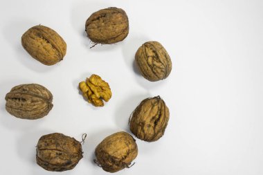 Kopyalama alanı olan ceviz arkaplanı