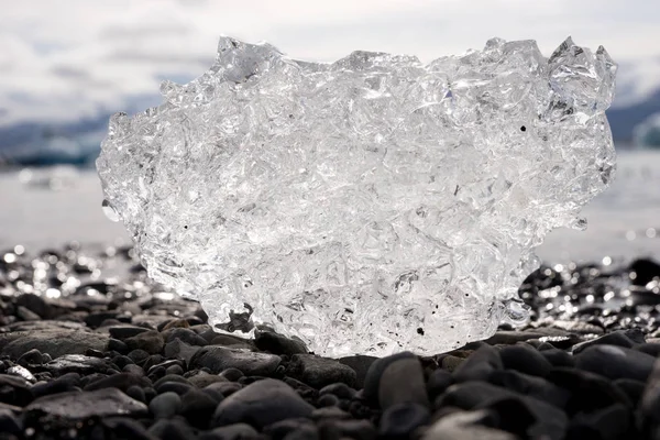 Pedaços Gelo Costa Lagoa Glacier Jkulsarlon Islândia — Fotografia de Stock